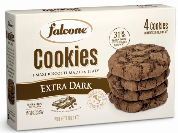 Cookies Extra Dark 200g 4 x 50g | Falcone