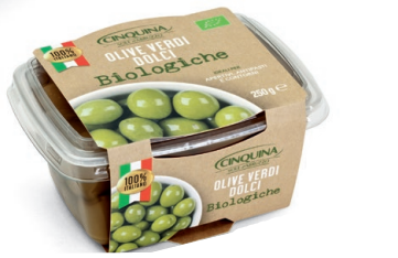 Grüne Oliven süß BIO 250g | Cinquina