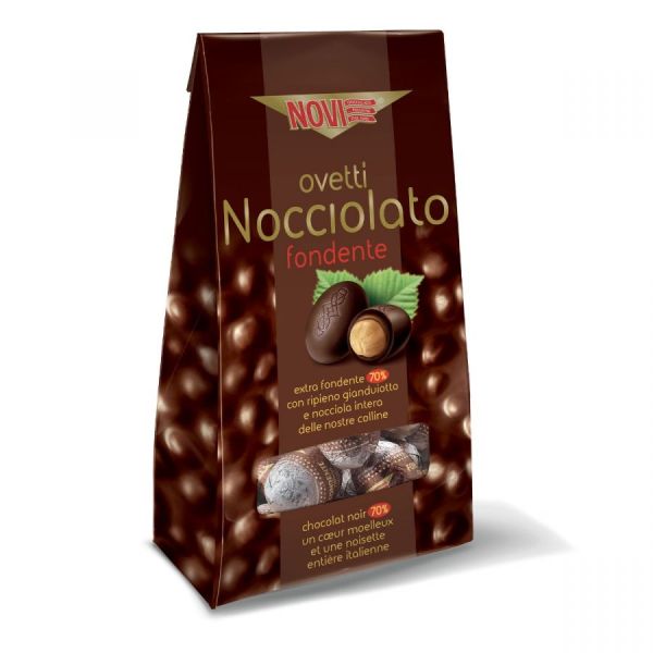 Schokoladeneier mit Haselnüssen Nocciolato Zartbitter Fondente 145g | Novi