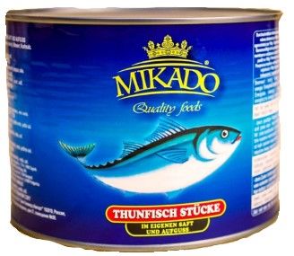 Thunfischstücke in Pflanzenöl 1700ml / Mikado