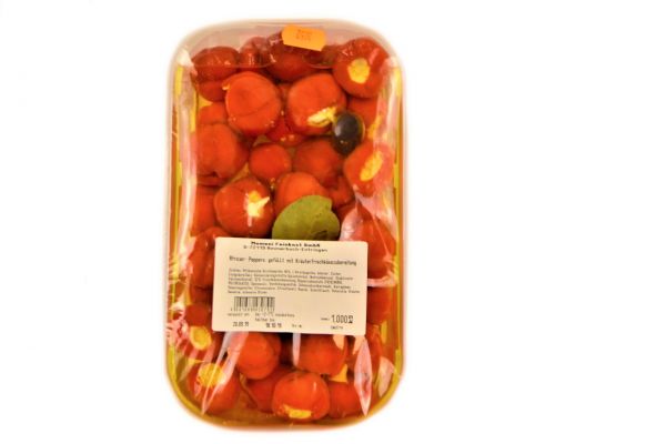 Peperoni gefüllt mit Kräuterfrischkäse