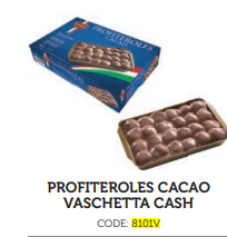 Profiterol Cacao Cash 1,25Kg / Effepi