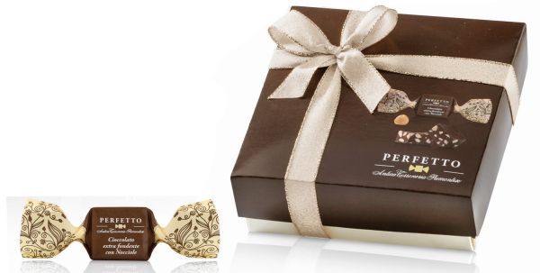 Perfetto Cioccolato Box extra Fondente Zartbitter 125g | Antica Torroneria Piemontese