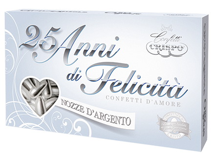 Confetti Mandorla Argento - Mandeldragees 500g | Confetti Crispo