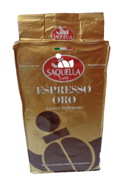Caffe Espresso Oro 250g gemahlen | Saquella MHD: 16.02.23