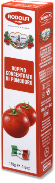 Alpino Doppelt konzentriertes Tomatenmark in Tube 130g | Rodolfi