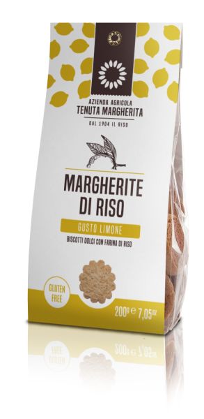 Margherite di Riso al Limone - Reiskekse mit Zitrone 200g | Tenuta Margherita