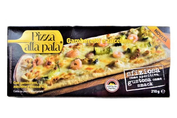 Pizza Gamberetti und Zucchini 210g /Trevisani Pietro