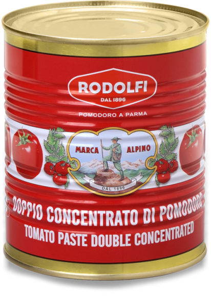 Alpino Doppelt konzentriertes Tomatenmark in Dose 410g | Rodolfi
