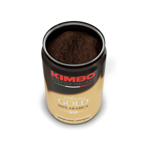 Caffe Aroma Gold 100 % Arabica - Dose gemahlen 250g | Kimbo MHD:03.05.23!!!