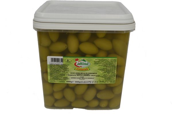 Olive Verdi Bella di Cerignola in Salamone 3500 g /attina