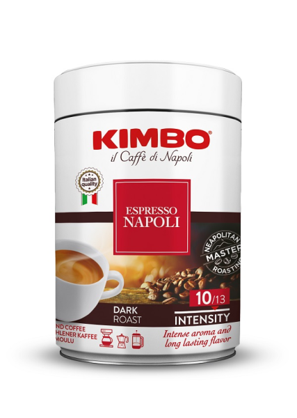 Caffe Espresso Napoli gemahlen in Dose 250g | Kimbo