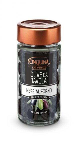 Olive da tavola, schwarz, in Ofen gebacken 320g | Cinquina