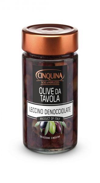 Olive da tavola, Leccino, ohne Stein 320g | Cinquina