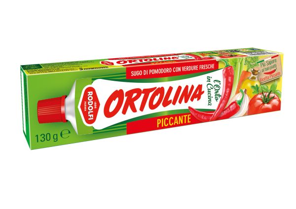 Ortolina Tomatensoße mit Gemüse Pikant in Tube 130g | Rodolfi