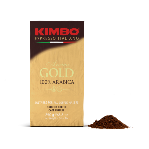 Caffe Kimbo 100% Gold Arabica 250g gemahlen | Kimbo