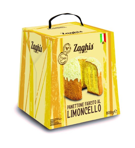 Panettone gefüllt mit Limoncello 800g (cod.7375) | Zaghis