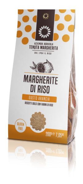 Margherite di Riso all'Arancia - Reiskekse mit Orange 200g | Tenuta Margherita