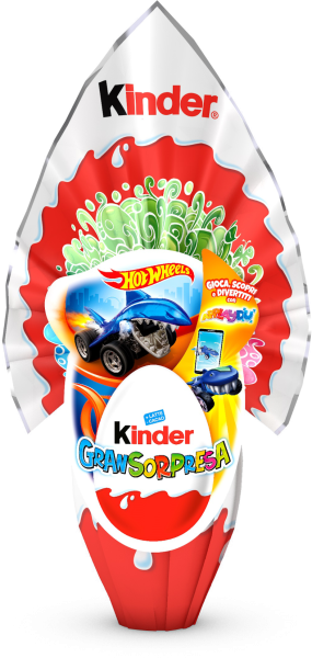 Kinder Osterei Gran Sorpresa Hotwheels Uovo di Pasqua 150g/Ferrero