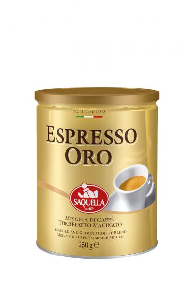 Caffe Espresso ORO 250 g gemahlen/ Saquella