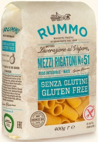 Mezzi Rigatoni Glutenfrei Nr.51 400g | Rummo