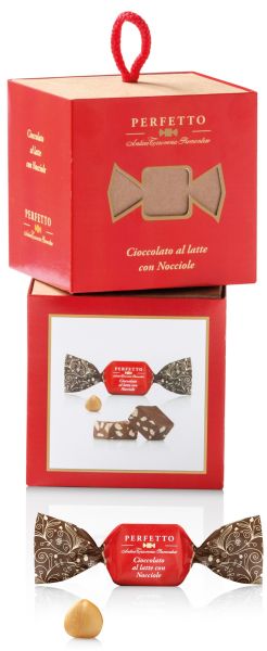 Perfetto Cioccolato Würfelbox Nüsse 100g | Antica Torroneria Piemontese