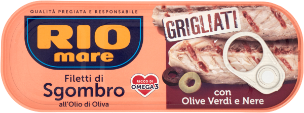 Filetti di Sgombro Grigliati con Olive 120g | Nere Rio Mare
