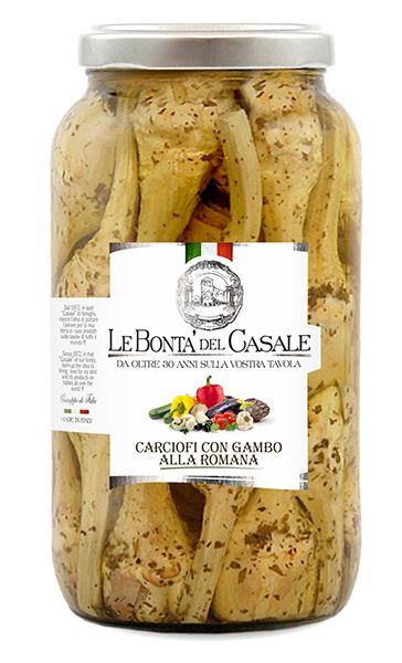 Artischoken Carciofi con Gambo alla Romana 3100ml | Le Bonta Del Casale