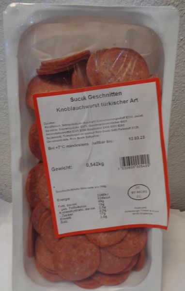 Sucuk - Knoblauchwurst - geschnitten 1kg | Grillenberger