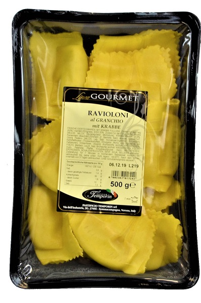 Ravioloni al Granchio - mit Krabbe 500g | Temporin